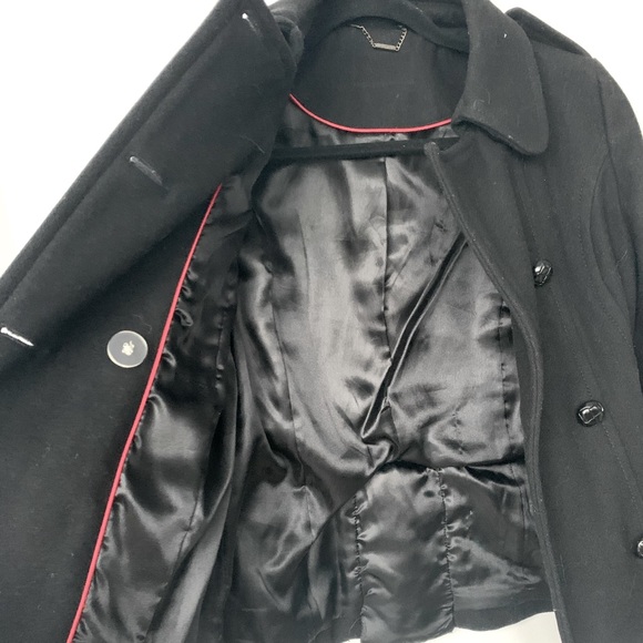 Women’s black pea coat - Picture 2 of 3